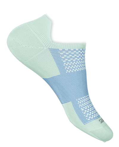 Feetures High Performance Cushion - No Show Tab Socks Frosty Mint