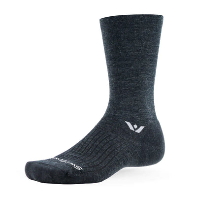 Swiftwick Pursuit Seven - Crew Socks Coal