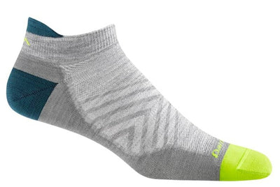 Darn Tough Men's Run Ultra-Lightweight - No Show Tab Socks Gray