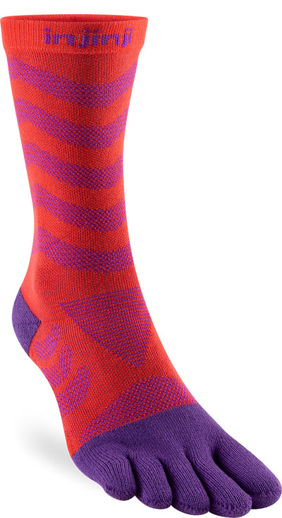 Injinji Ultra Run Women's - Crew Socks Razzmatazz