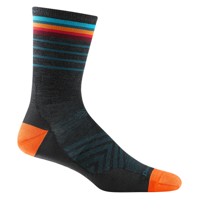 Darn Tough Men's Run Stride Ultra-Lightweight - Micro Crew Socks Charcoal