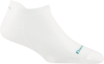 Darn Tough Women's Run Ultra-Lightweight - No Show Tab Socks White