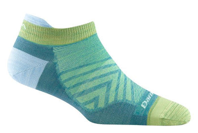 Darn Tough Women's Run Ultra-Lightweight - No Show Tab Socks Aqua