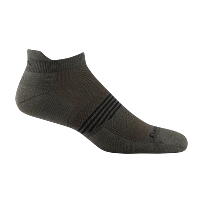 Darn Tough Men's Element Lightweight Athletic - No Show Tab Socks Fatigue