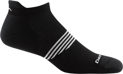 Darn Tough Men's Element Lightweight Athletic - No Show Tab Socks Black