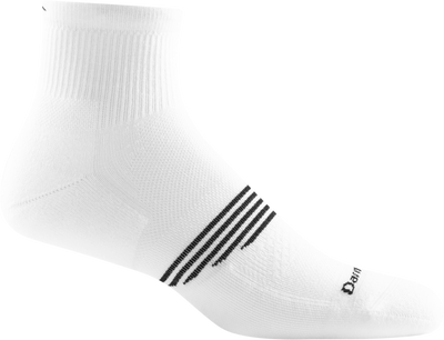 Darn Tough Men's Element Lightweight Athletic - Quarter Socks White