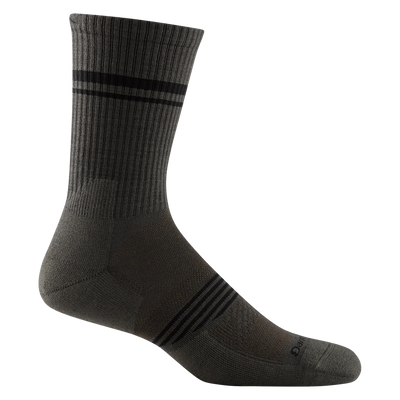 Darn Tough Men's Element Lightweight Athletic - Micro Crew Socks Fatigue