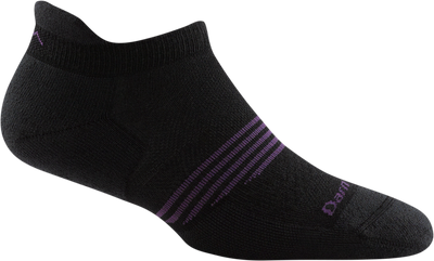 Darn Tough Women's Element Lightweight Athletic - No Show Tab Socks Black