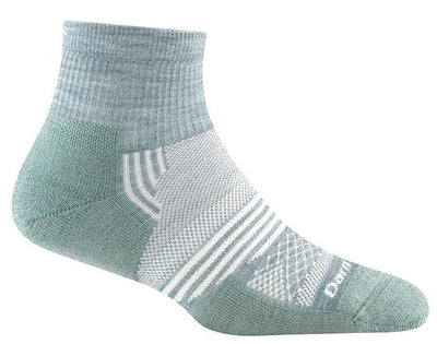 Darn Tough Women's Element Lightweight Athletic - Quarter Socks Seafoam