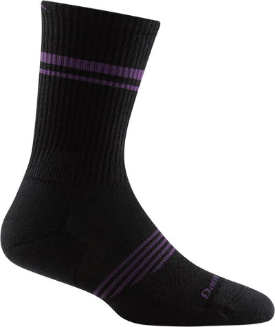 Darn Tough Women's Element Lightweight Athletic - Crew Socks Black