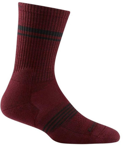 Darn Tough Women's Element Lightweight Athletic - Crew Socks Burgundy