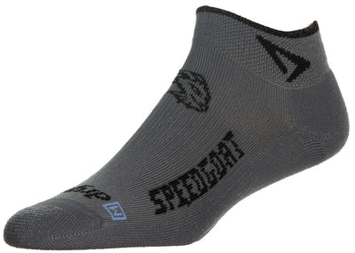 Drymax Lite Trail Running - Mini Crew Socks SPEEDGOAT - Dark Gray/Black