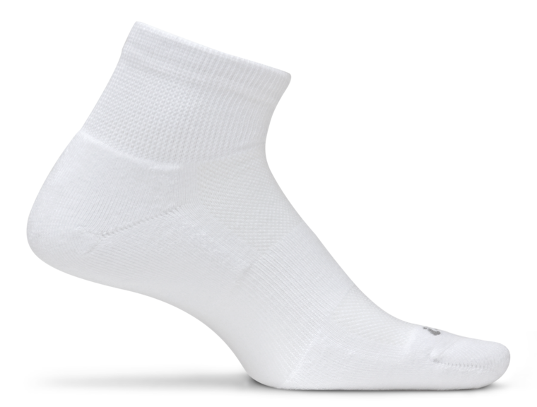 Feetures Therapeutic Cushion - Quarter Socks White