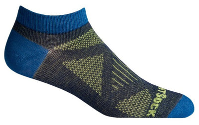 Wrightsock Women's Coolmesh II - Lo Socks Ash/Yellow/Azure