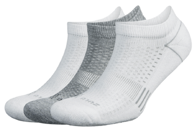 Balega Zulu Running Socks (3-Pack) Socks White/Grey