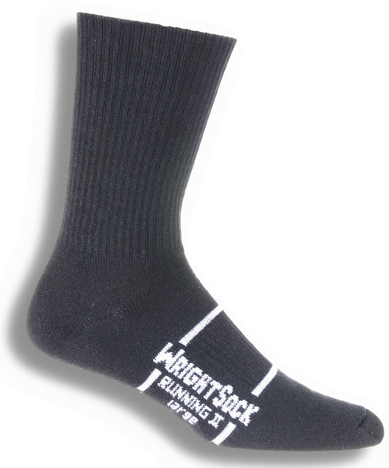 Wrightsock Running II - Crew Socks Black