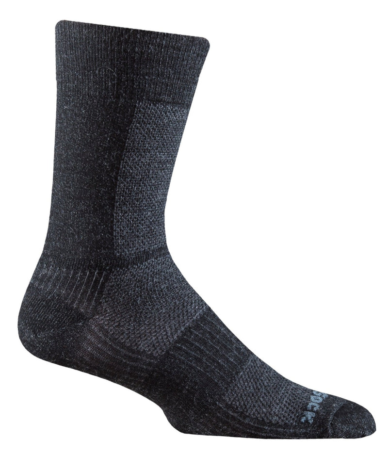 Wrightsock Merino Coolmesh II - Crew Socks Grey/Black