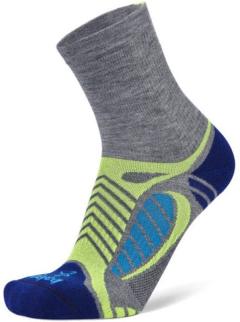 Balega Ultralight - Crew Socks Grey Heather/Royal Blue