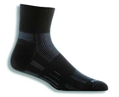 Wrightsock Eco Explore - Quarter Socks Black