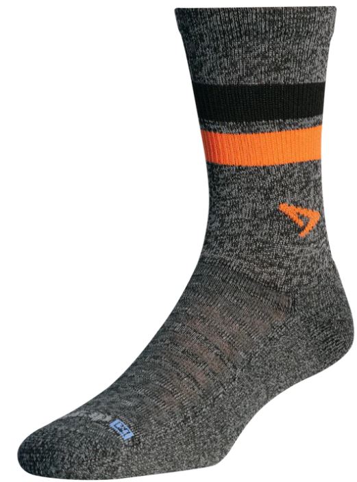 Drymax Running Lite-Mesh - Crew Socks Graphite/Orange/Black
