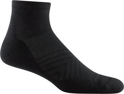 Darn Tough Men's Coolmax Run Ultra-Lightweight - Quarter Socks Black