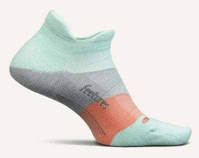 Feetures Elite Light Cushion - No Show Tab Socks Move Aside Mint