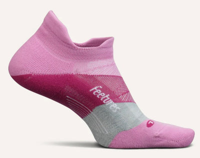 Feetures Elite Light Cushion - No Show Tab Socks Push-Through Pink