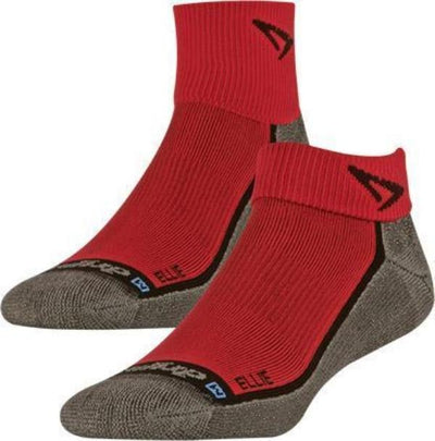 Drymax Lite Trail Running - Quarter Crew Socks ELLIE - Red/Black