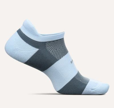 Feetures High Performance Cushion - No Show Tab Socks Stormy Sky