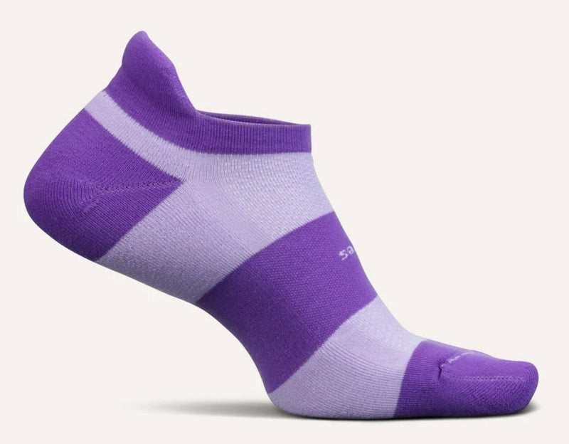 Feetures High Performance Cushion - No Show Tab Socks Lace Up Lavender