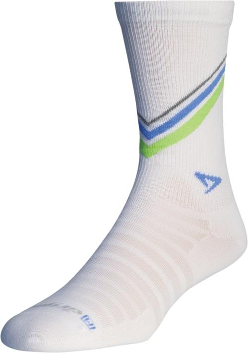 Drymax Hyper Thin Running - Crew Socks White/Lime/Sky/Gray