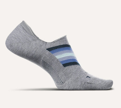 Feetures Women's Everyday Ultra Light - Hidden Socks Chevron Light Gray
