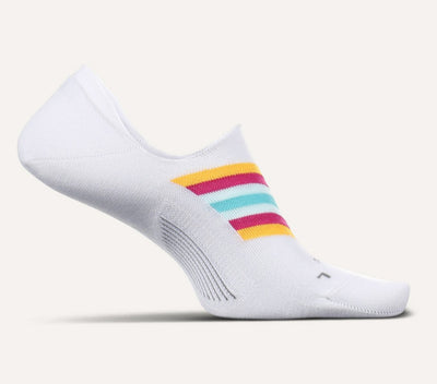 Feetures Women's Everyday Ultra Light - Hidden Socks Chevron White