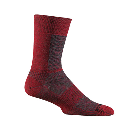 Wrightsock Merino Coolmesh II - Crew Socks Grey/Fire