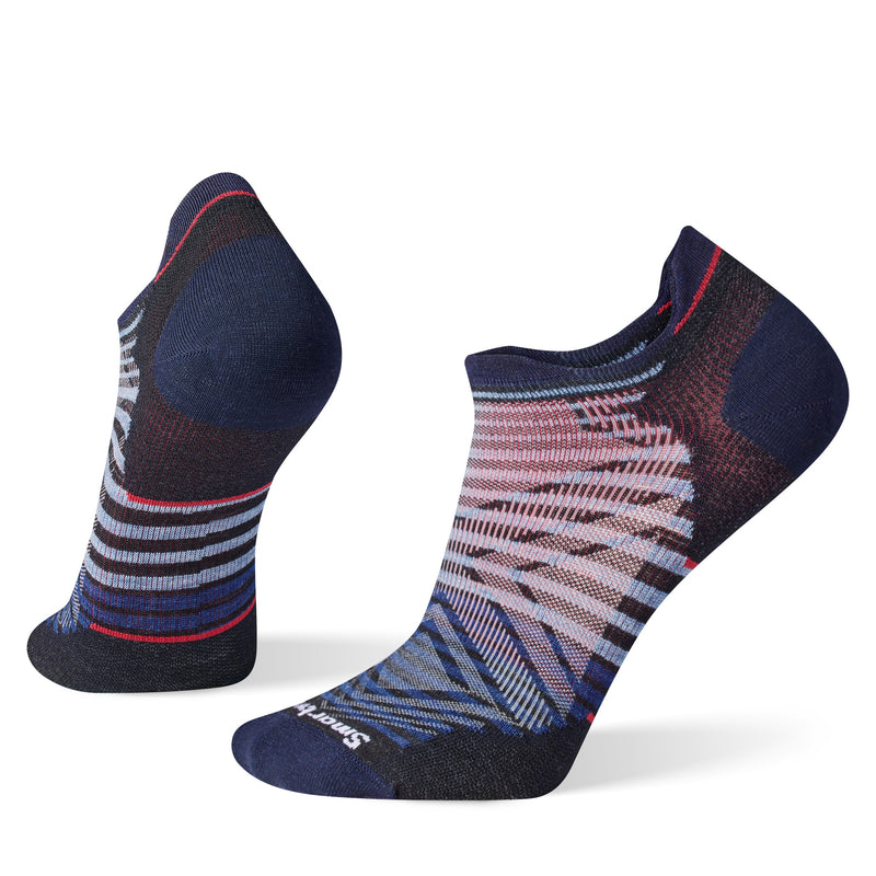 Smartwool Run Zero Cushion - Low Ankle  Black Pattern