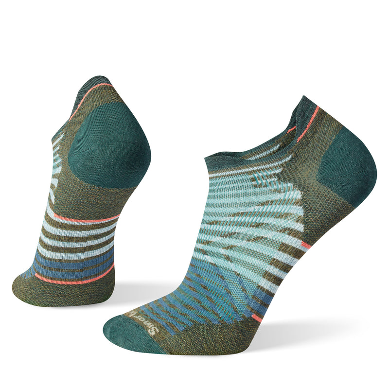 Smartwool Run Zero Cushion - Low Ankle  Military Olive Pattern