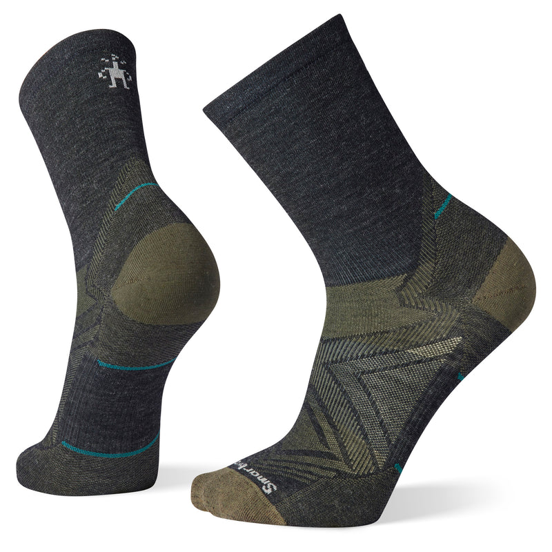 Smartwool Run Zero Cushion - Mid Crew  Charcoal