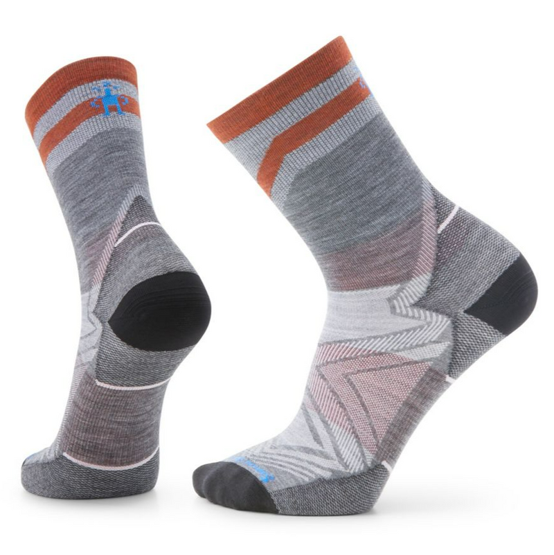 Smartwool Run Zero Cushion - Mid Crew  Medium Gray