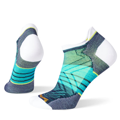 Smartwool Women's Run Zero Cushion - Low Ankle  White Stripe