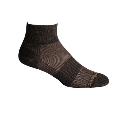 Wrightsock Merino Coolmesh II - Quarter Socks Timber