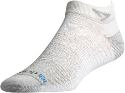 Drymax Thin Running - Mini Crew Socks Gray/White