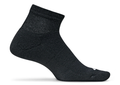 Feetures Therapeutic Cushion - Quarter Socks Black