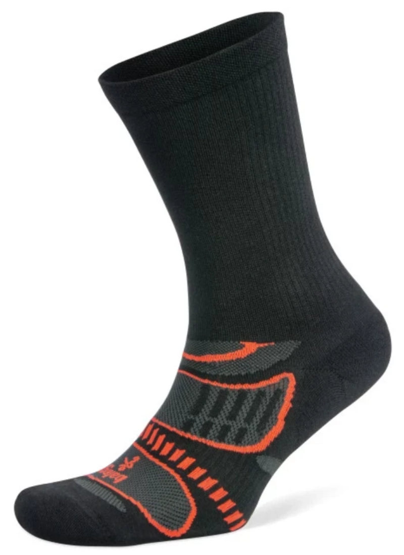 Balega Ultralight - Crew Socks Black/Neon Coral