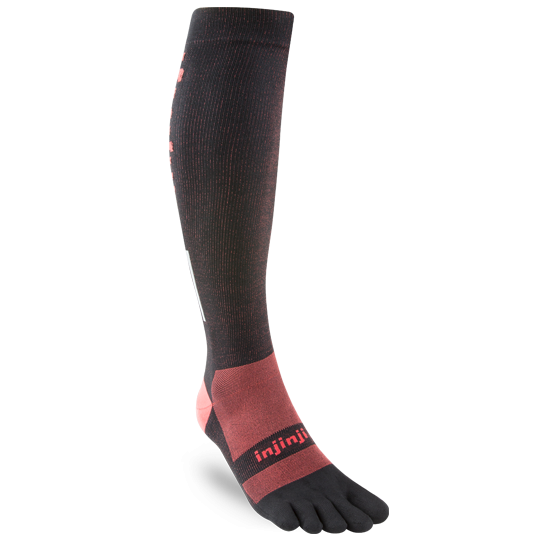Injinji Ultra Compression - Over the Calf Socks Black