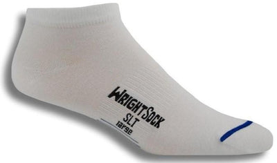 Wrightsock Single Layer Ultra Thin - Lo Quarter Socks White