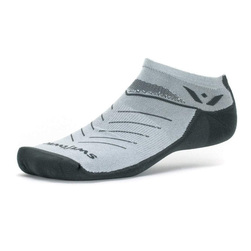 Swiftwick Vibe Zero - No Show Socks Gray