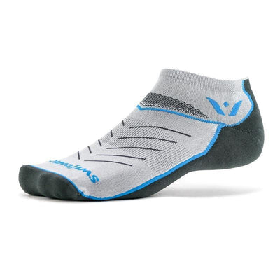 Swiftwick Vibe Zero - No Show Socks Lagoon Blue