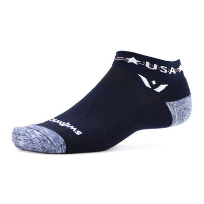 Swiftwick Vision One - Low Cut Socks USA Navy