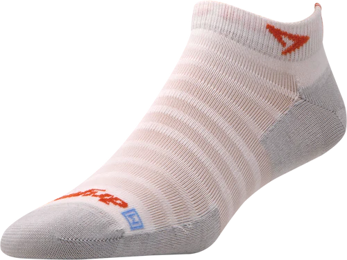 Drymax Extra Protection Hyper Thin Running - Mini Crew Socks White/Gray