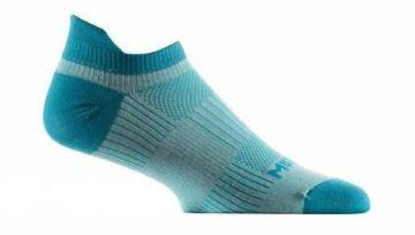 Wrightsock Coolmesh II - Tab Socks SeaMist/Turquoise